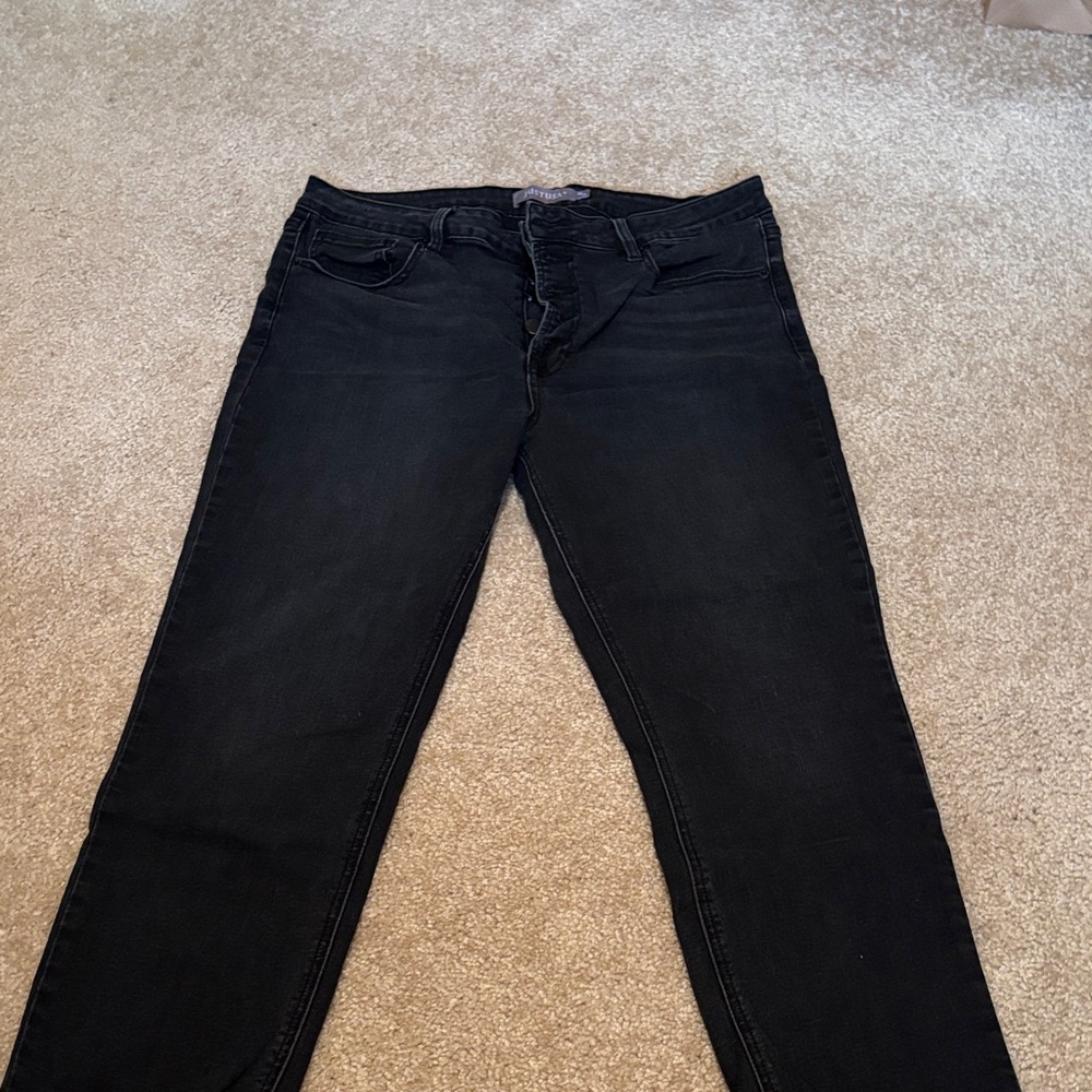 Just USA Dark Black Skinny Jeans